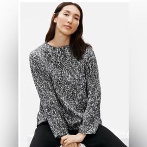 Eileen Fisher Prism Silk Organic Cotton Box Top